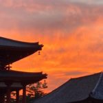 興福寺の夕焼け