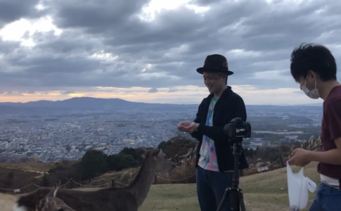 奈良公園で撮影再び